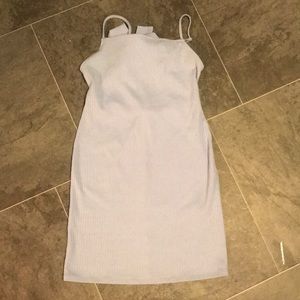 light blue spaghetti strap dress